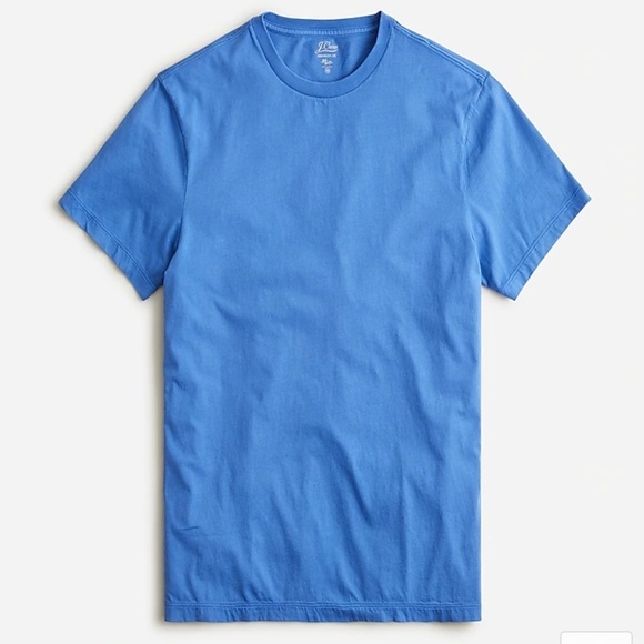 J crew broken in short sleeve tee shirt blue classic fit crewneck - Picture 1 of 4